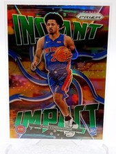 2021-22 Cade Cunningham Panini Prizm Rookie Instant Impact Green Prizm SP RC #1