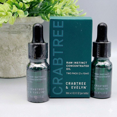 Crabtree & Evelyn Raw Instinct Concentrated Oil - Pack of 2 (2 x 10ml)