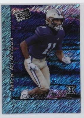 2024 Leaf Metal Collective Light Blue Shimmer /20 Jalen McMillan Rookie RC 19zq