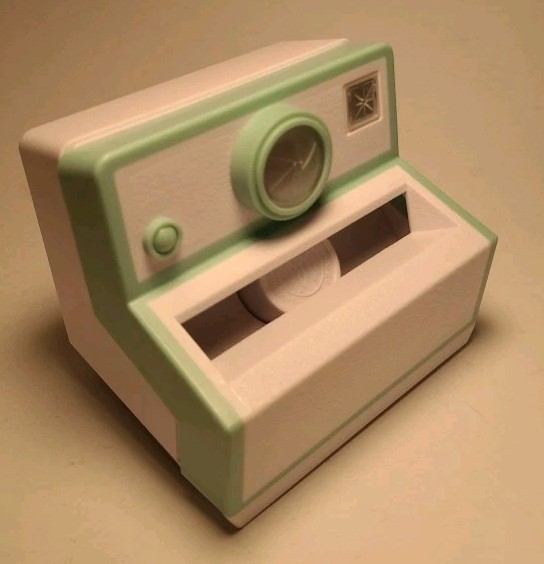 3M Post It Note Dispenser Mint Green Polaroid Camera Pop Up Retro Style Desktop