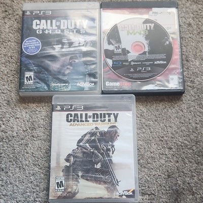 Activision Call of Duty PS3 Lot: Ghosts, MW3, Advanced Warfare Blu-ray w/Case