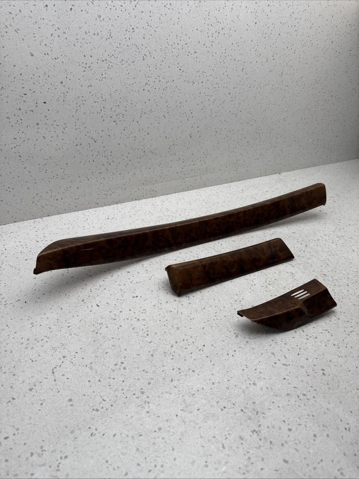 2008-2012 Honda Accord Dash Woodgrain Trim Bezel Set 3 pcs Factory OEM LHD Only2 - Image 2 of 4