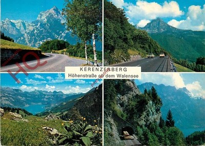 Ansichtskarte ~ Kerenzerberg, Hohenstraße Ob Dem Walensee (Multiview)