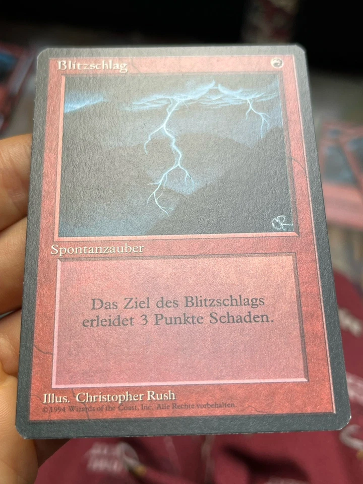 4x German FBB • Lightning Bolt • Unplayed / Mostly Clean • Mtg (1831) - Image 3 of 4