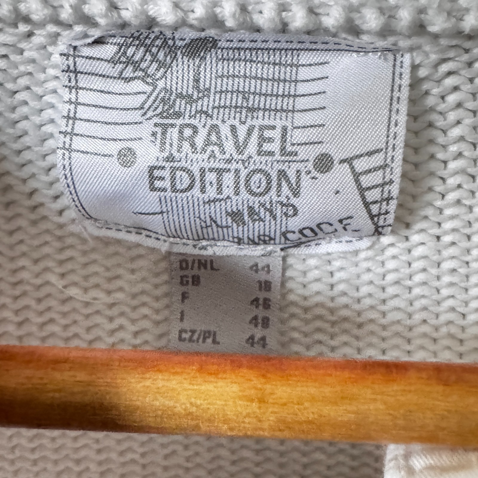 Travel Edition by Tchibo White Cotton Knit Cardigan - Size XL / UK 18 image 9