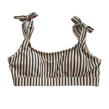 Rylee  Cru Womens XS Clay Stripe Lany Bikini Top Swimwear