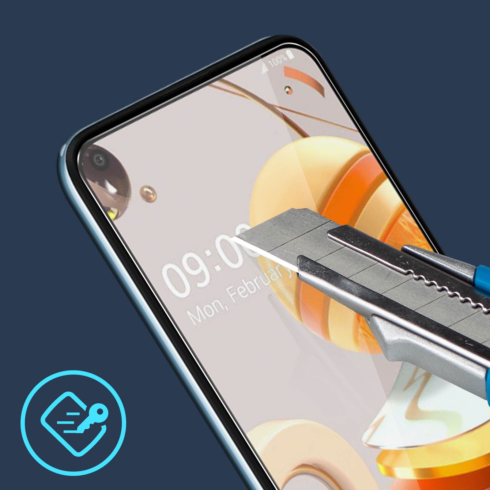 Vitrage de securite LG K61 Avizar transparent pour eviter la casse - 3