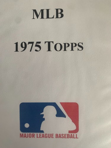 1975 Topps Baseball - Complete Your Set - (#1-#250) EX/NM Condition