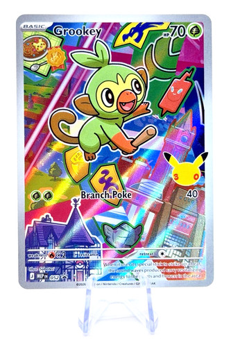 Pokemon Grookey 052 Mega Evolution Promo Holo NM EN