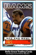 1983 Topps Kent Hill #92 Los Angeles Rams NFL Football