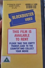 RARE Blockbuster Video VHS Ex-Rental Case "This Film Is Available To Rent"