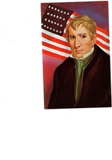 William Henry Harrison, 9th US President, Art by Morris Katz Postcard