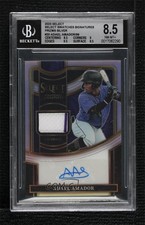 2023 Panini Select Silver Prizm 77/99 Adael Amador #SSS-AA BGS 8.5 Auto 0x3f