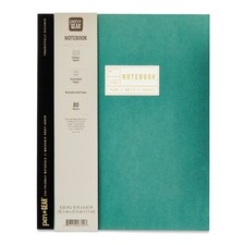College Ruled Notebook 8.03 x 10 Inches 160 Pages Green Spiral Bound Composition