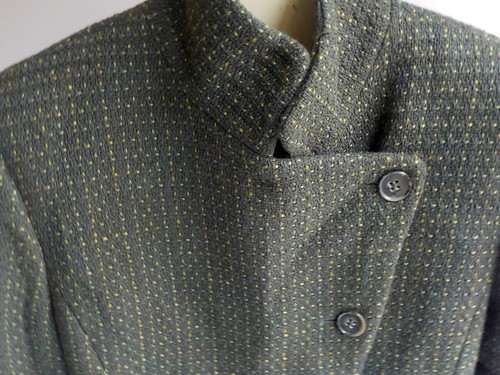 Blazer LINDA ALLARD ELLEN TRACY collo mandarino bottoni asimmetrici TAGLIA 12 - Foto 2 di 5
