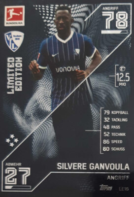 Match Attax 2021 2022 21/22 Nr.LE16 - Silvere Ganvoula - Limited Edition