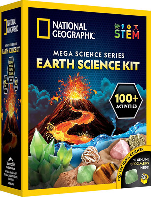 NATIONAL GEOGRAPHIC Earth Science Kit   100+ Science Experiments & Activities fo