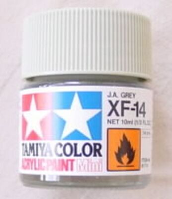 Tamiya XF-14 J.A. Grey Acrylic Paint (10ml Bottle) TAM81714