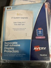 Lot Of 20- Avery Top-Load Display Sheet Protectors Letter 10/Pack 74404
