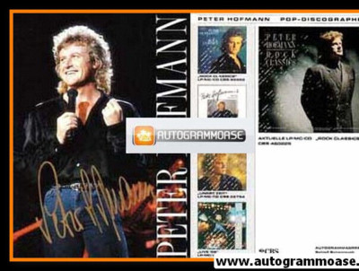 Classic Rock Autograph Card by Peter HOFMANN 1987 ''Rock Classics 2''
