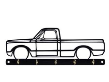 Portachiavi corpo quadrato Chevy C10 1972 gancio appendiabiti ingresso parete organizer