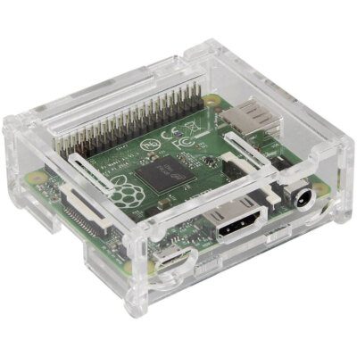 Joy-It Rb-Casea + 01 SBC Housing for Raspberry Pi Clear Acrylic,