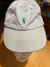 Polo Ralph Lauren One Size Cotton Chino Adjustable Ball Cap Blue /GREEN smaller 