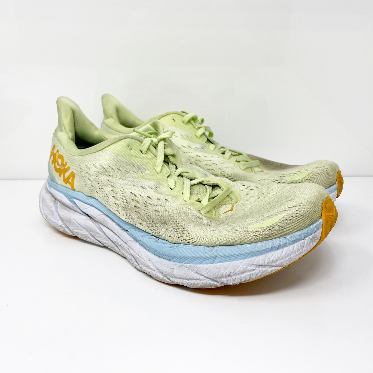 ゆず吉新品未使用HOKA ONEONE CLIFTON 8 Hoka One One Mens Clifton 8 1119393 BSSNG Yellow Running