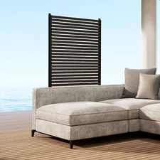 5ft X 3ft Privacy Fence Screen Garden Yard Backyard Patio Decor W/ Standing Feet