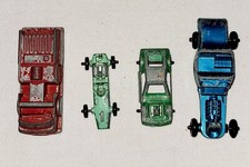 Vintage Midgetoy Diecast Metal Cars Lot of 4 Vehicles sold as-is 