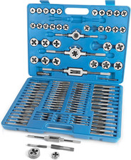 110 PCS Metric Tap and Die Set, Metric Screw Threads M2-M18 for Cutting External