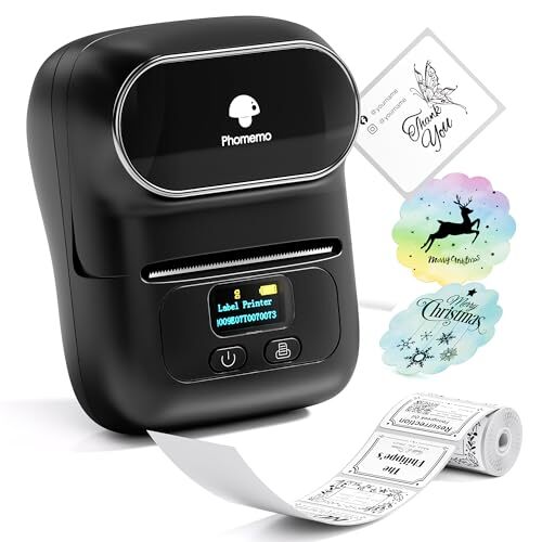 Phomemo M110 Bluetooth Thermal Barcode Label Printer Portable Label Maker
