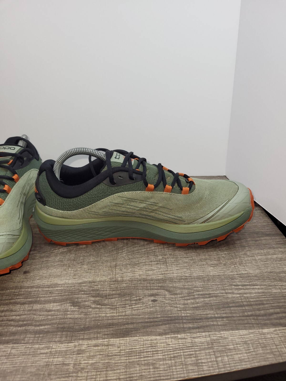 Topo Pursuit Trail Running Shoe Zero Drop Olive/Clay Mesh Vibram Sole Size 9.5 810067936965 eBay