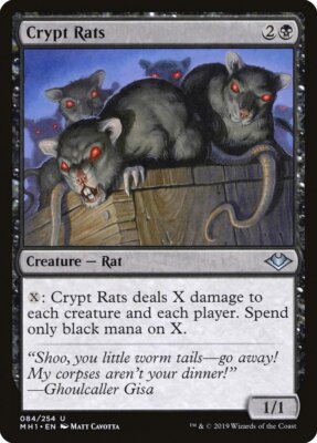 MTG CRYPT RATS EXC - KRYPTO RATTEN - MH1 - MAGIC