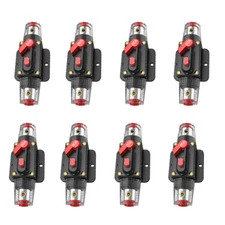 8pcs 12v24v Dc 80a Fuse Holder Circuit Breaker 80amp Fuse Inverter With Manual