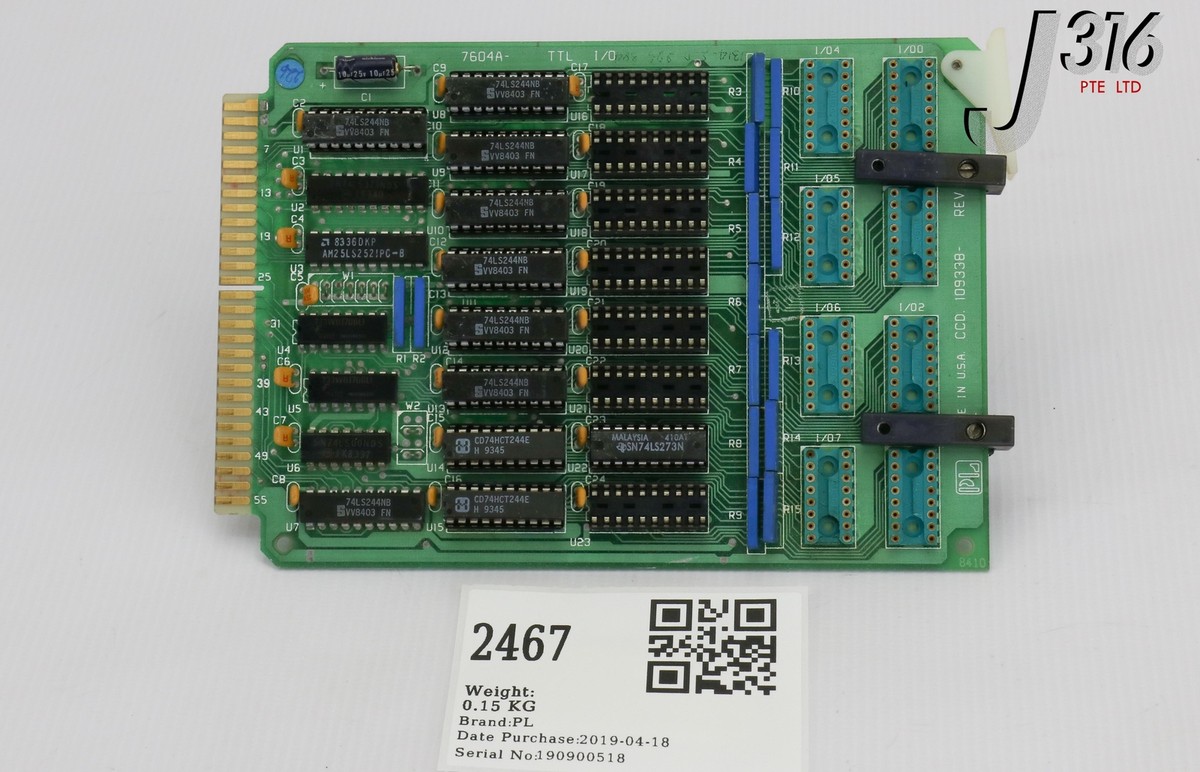 ③ 2467 PROLOG PCB, 7604A, TTL I-O, CCD. 109338 PWB 109332 | eBay