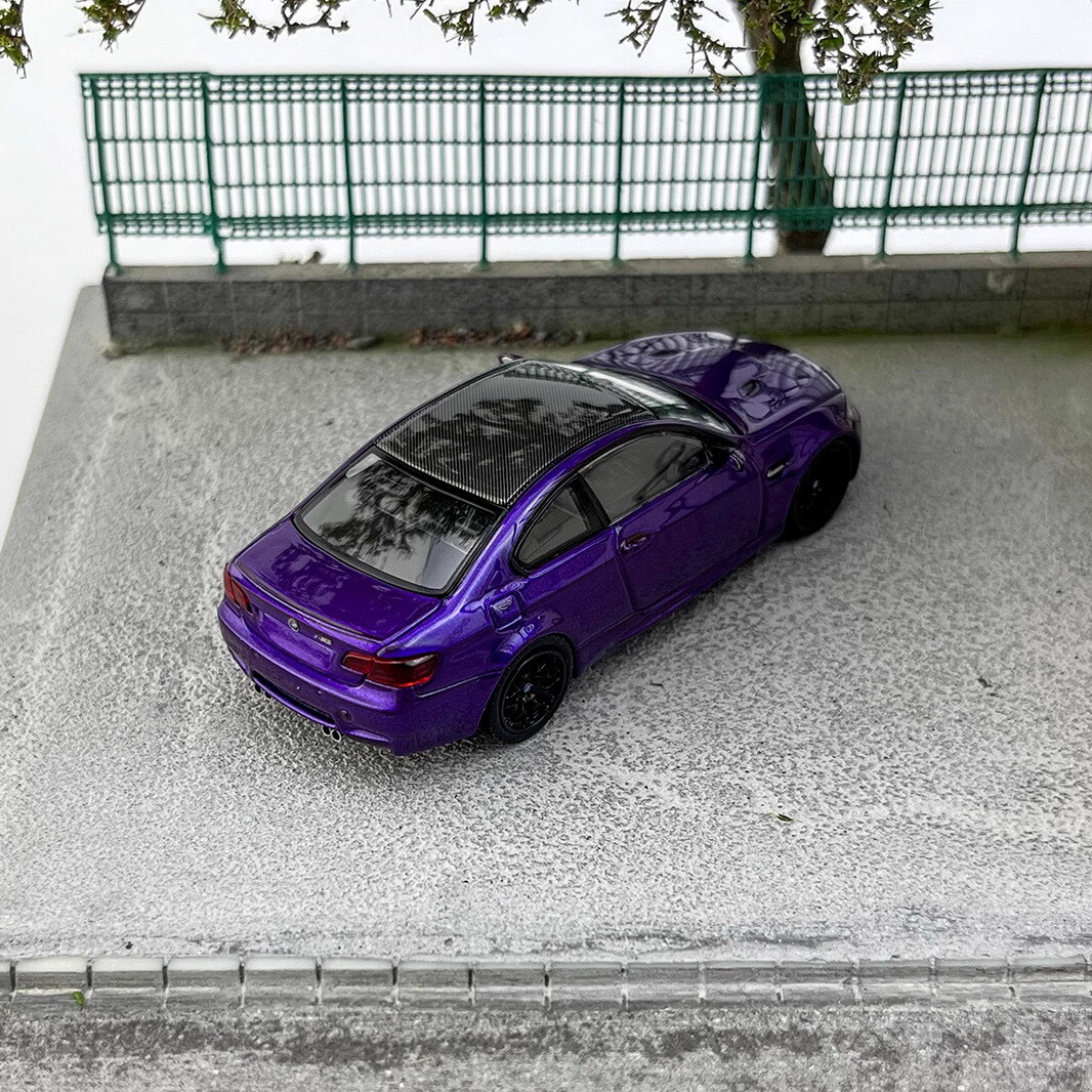 Fine model 1/64 Scale BMW M3 Coupe E92 Purple Diecast Car Model