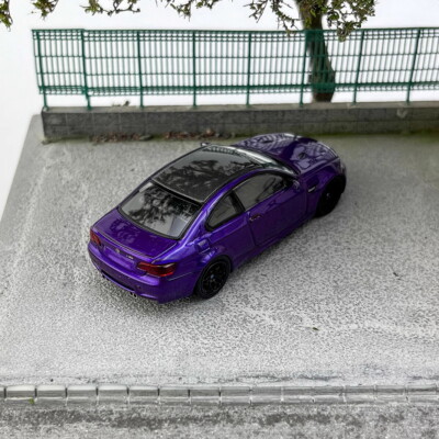 Fine model 1/64 Scale BMW M3 Coupe E92 Purple Diecast Car Model