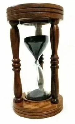 Holz Sanduhr Sand Timer 6'' Vintage Look Maritim Maritim Dekor Geschenk