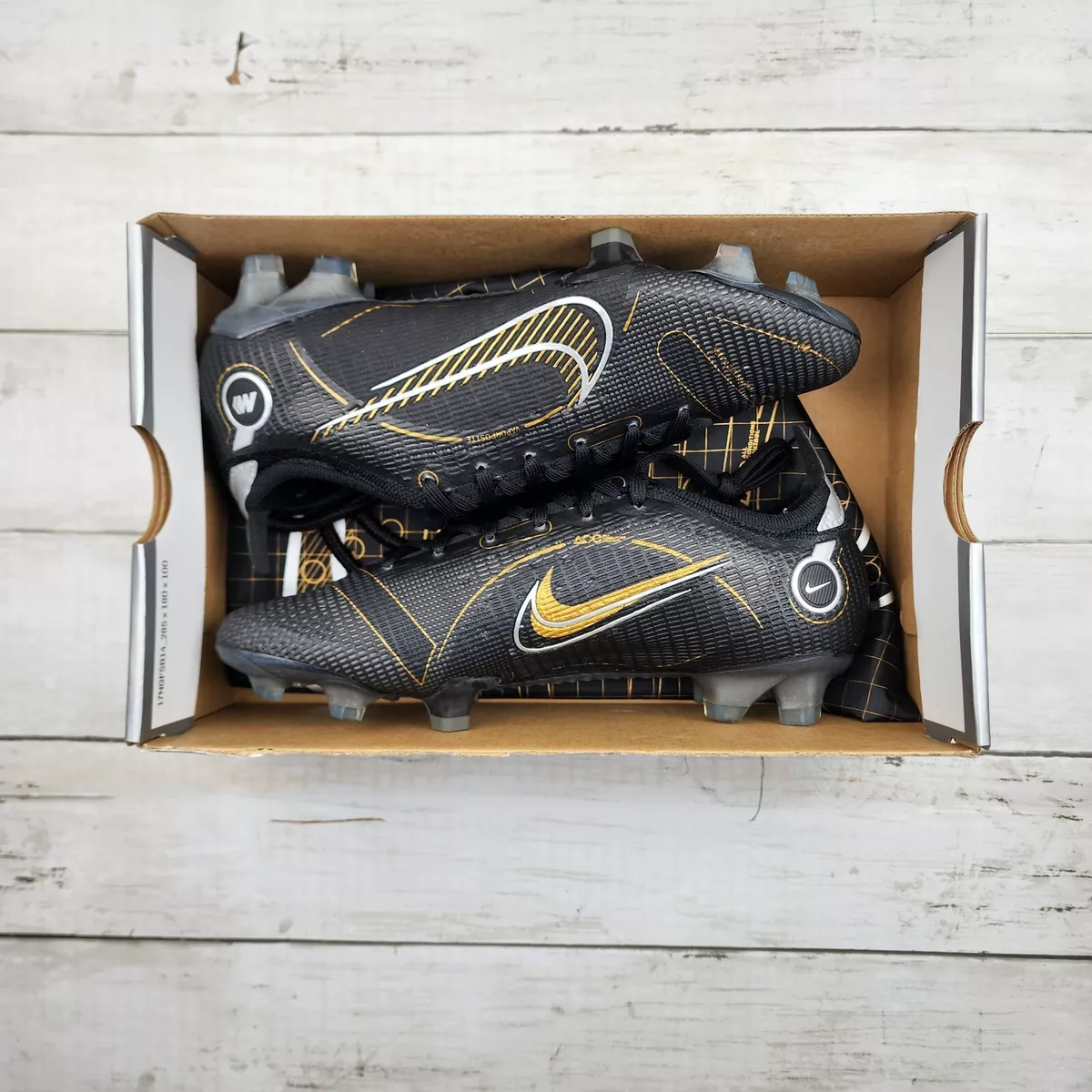 Nike vapor black gold sales