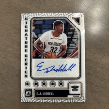 2023-24 Optic EJ LIDDELL Signature Series Auto Card Blue Ink Pacers