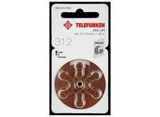 Telefunken Hearing Aid Batteries Size 312er (60 Piece)