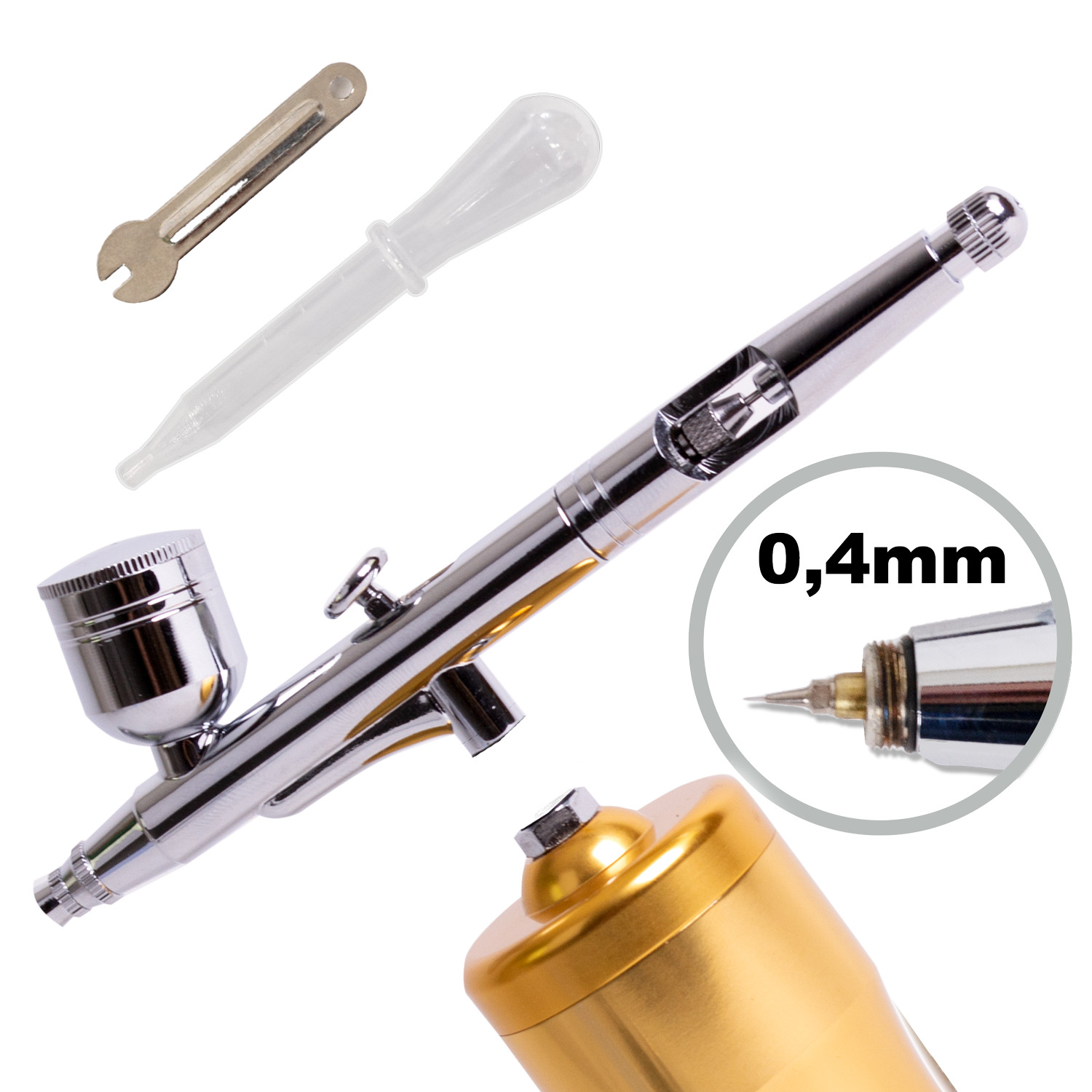 AIRBRUSH SET AIRBRUSH KOMPRESSOR KOMPLETT SET PISTOLE TORTEN MIT