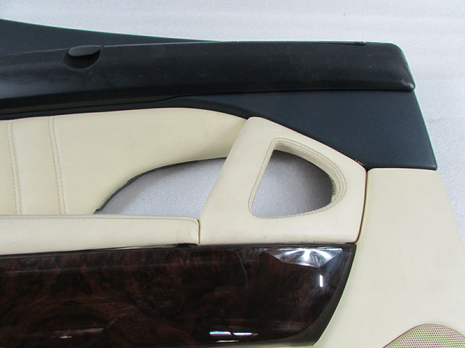 Maserati Quattroporte, LH, Left Rear Door Panel, Cream / Blue w/ Shade, Used