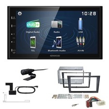 Autoradio Kenwood 2DIN DAB+ per Suzuki Wagon R+ 2000-2006 nero