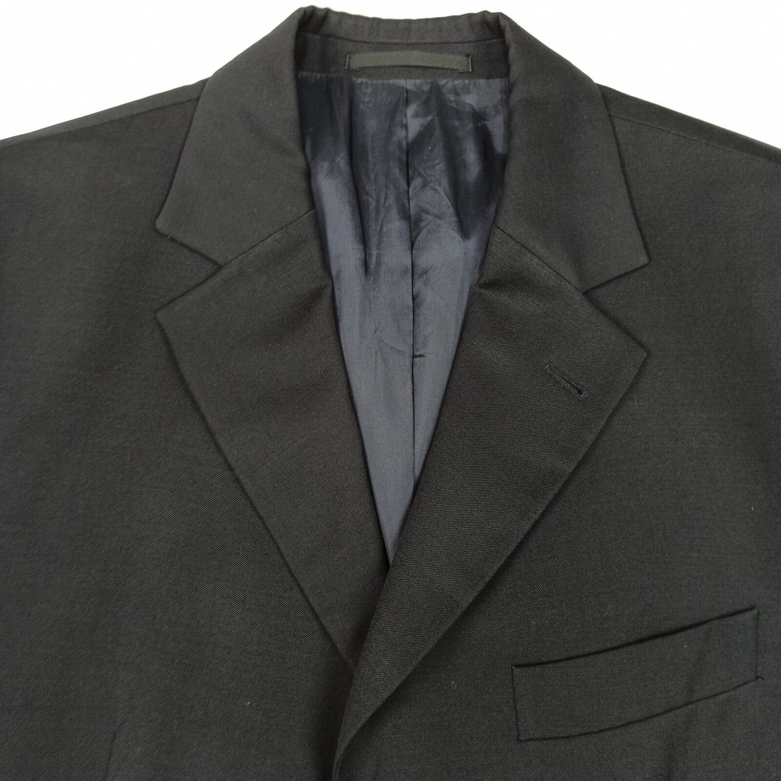 Hugo-Boss Mens Suit Jacket EU-50 UK-40R Black Virgin Wool Blazer Super-100 thumbnail 4