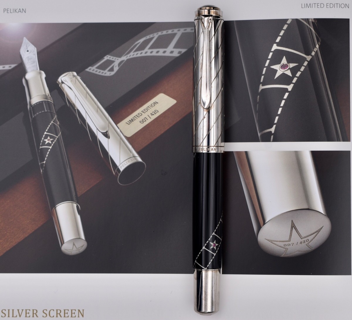 PELIKAN 2009 Silver Screen M1000 Limited Edition 420 Fountain Pen