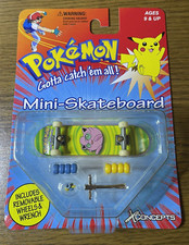 Mini monopatín 1999 X Concepts Pokemon Jiffy Puff nuevo en tarjeta