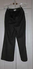 ANN TAYLOR LOFT Petites GRAY ANN WOOL RAYON BLEND PANTS - LINED - WOMEN'S SZ 4P