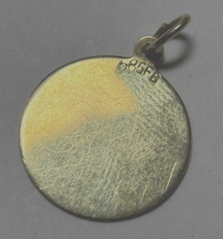 585 Gold 14 K Gelbgold Anhänger Steinbock Sternzeichen L 22 mm B 16 mm gepfl. - Bild 4 von 4